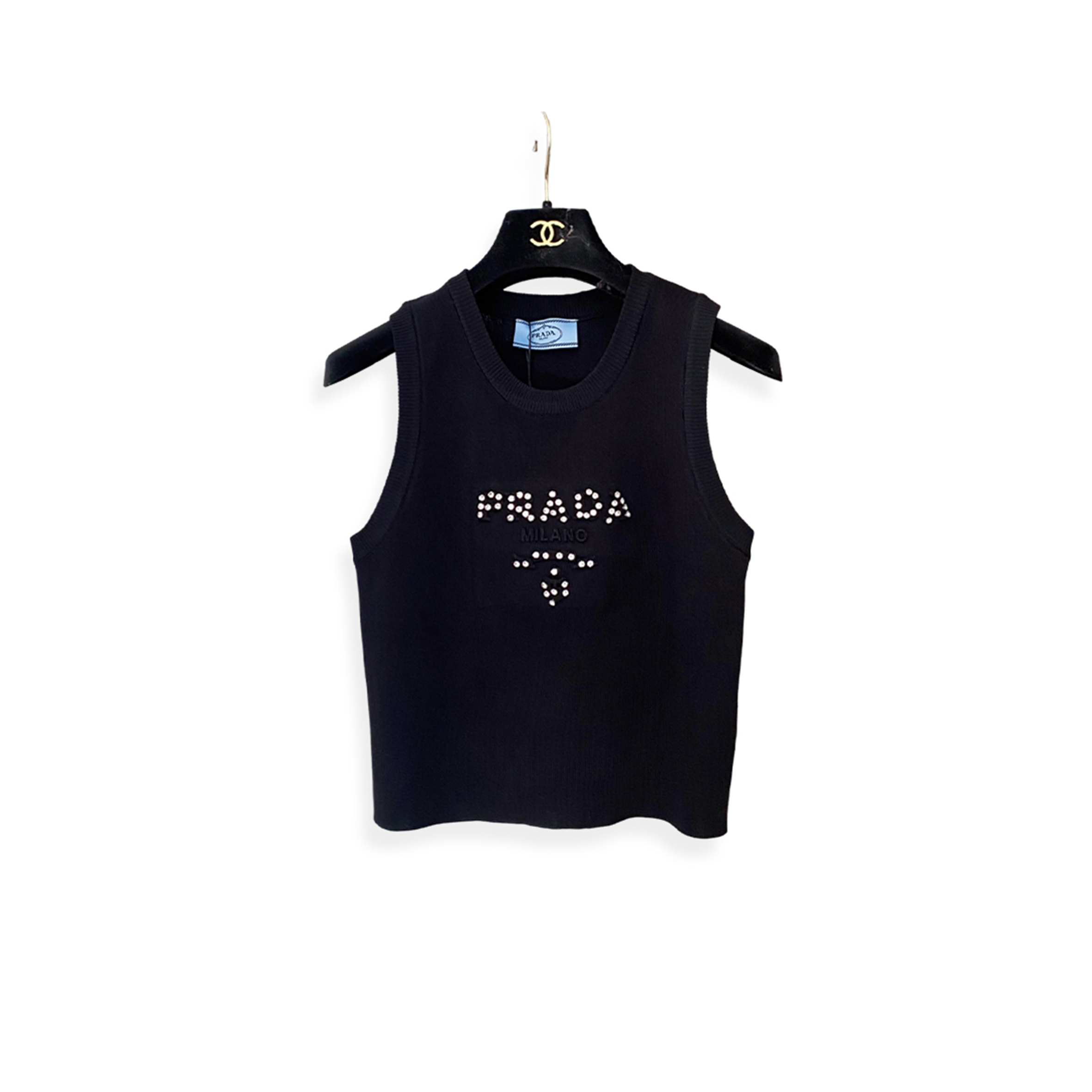 PRADA WOMENS O-NECK SLEEVELESS 